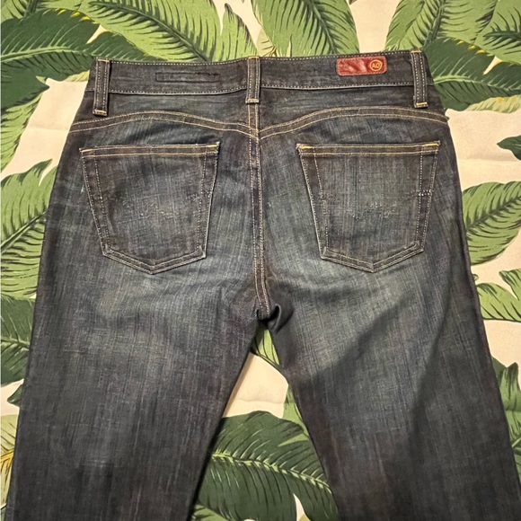 EUC AG Adriano Goldschmied Size 28R The Legend Flair Leg Jeans in Dark Wash - Picture 3 of 6